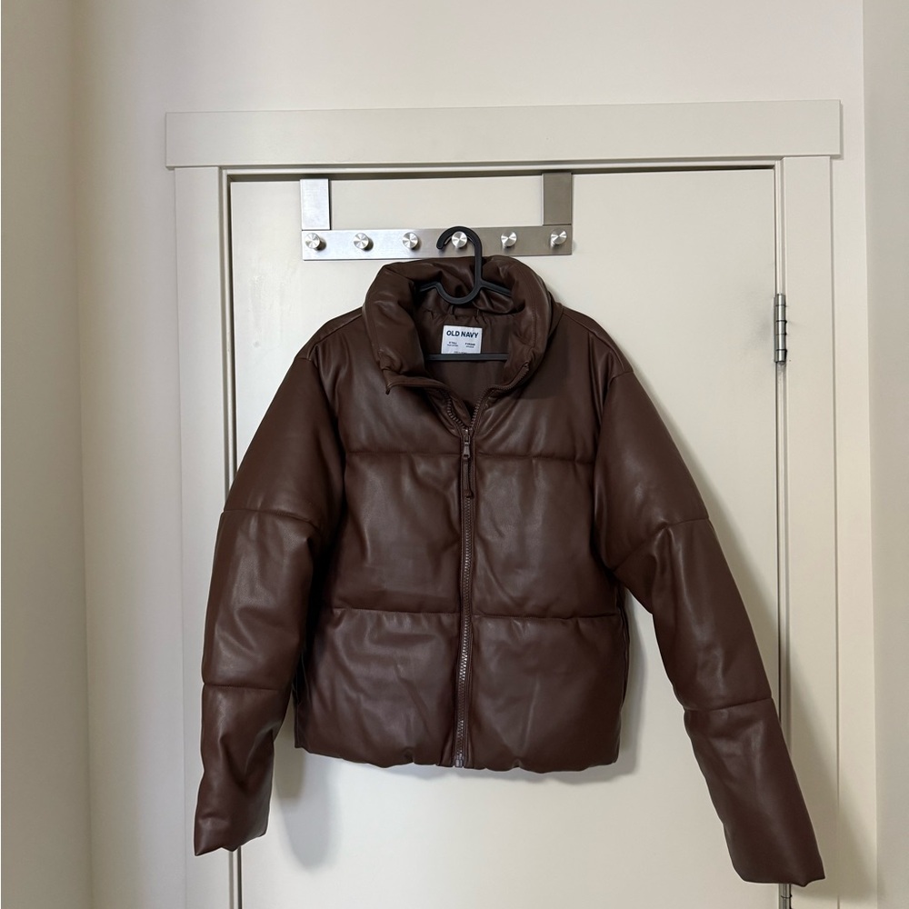 Old Navy Chocolate Brown Puffer Jacket